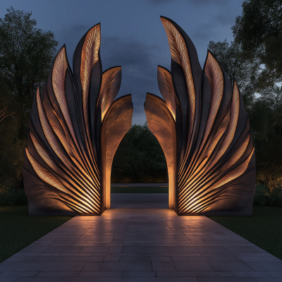 Falcon Feather Entrance Gate