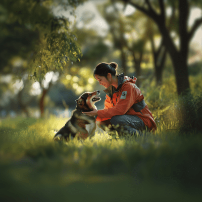 Dog Trainer in the Park