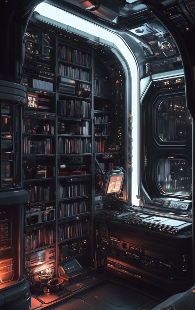 Sci-Fi Style Bookcase