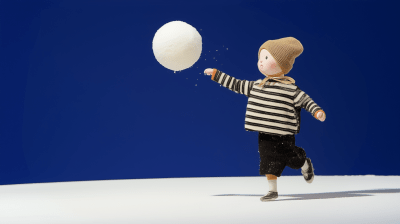 Child with Snowball