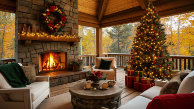 Cozy Christmas Veranda