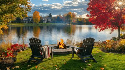 Cozy Autumn Morning by the Lake