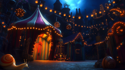 Snail Circus at Night
