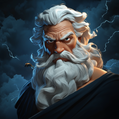 Zeus in Disney Pixar Style