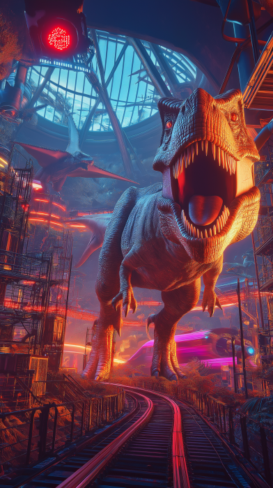 Futuristic Dinosaur Exhibition