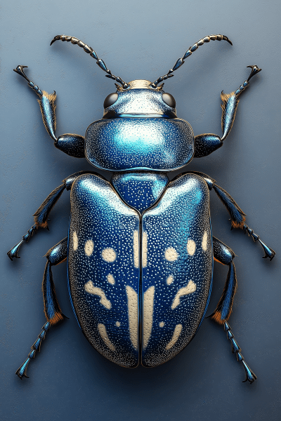 Iridescent Beetle from Above