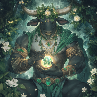 Taurus Zodiac Illustration