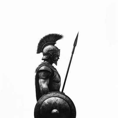 Spartan Warrior Illustration
