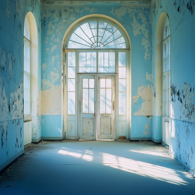 Abandoned Hospital Entrance