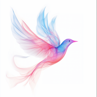 Abstract Bird Graphic