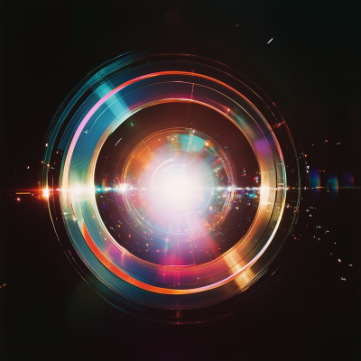 Colorful Anamorphic Lens Flare