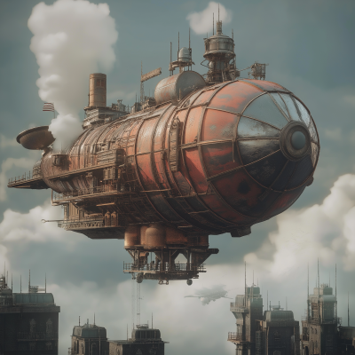 Steampunk Airship Captain’s Quarterdeck