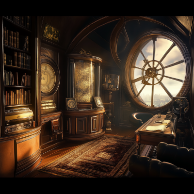 Steampunk Captain’s Quarters