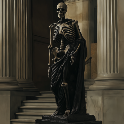 Vampire Skeleton Statue