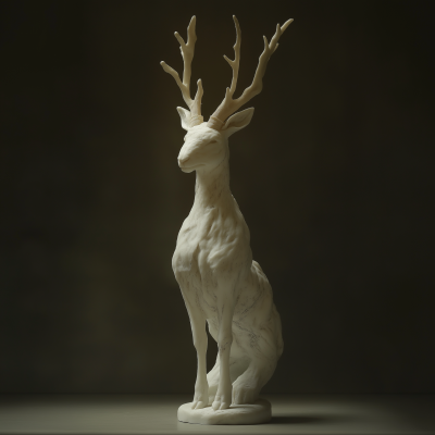 Ancient Wolpertinger Sculpture