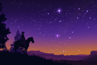 Western Christmas Background