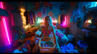 Film Still from Neon Chaos