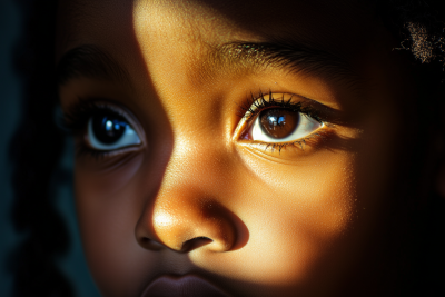 Serene Young Eyes