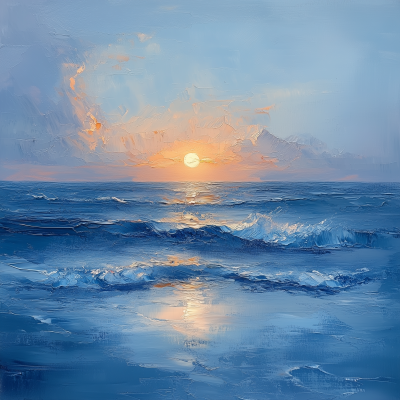 Serene Ocean Sunset