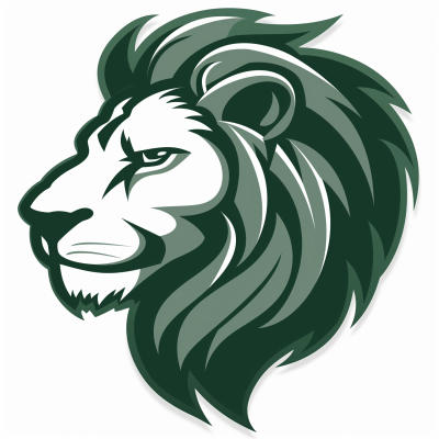 Modern Lion School Logo