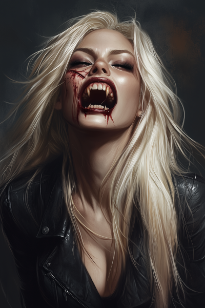 Screaming Vampire Beauty