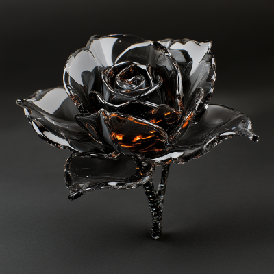 Black Glass Rose