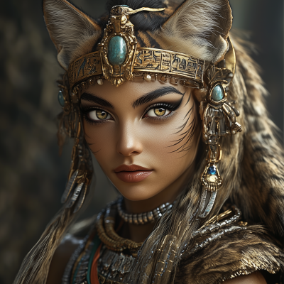 Feline Egyptian Goddess