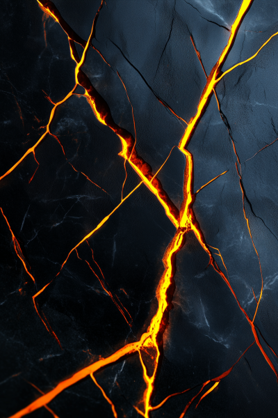 Marble Background with Neon Veins