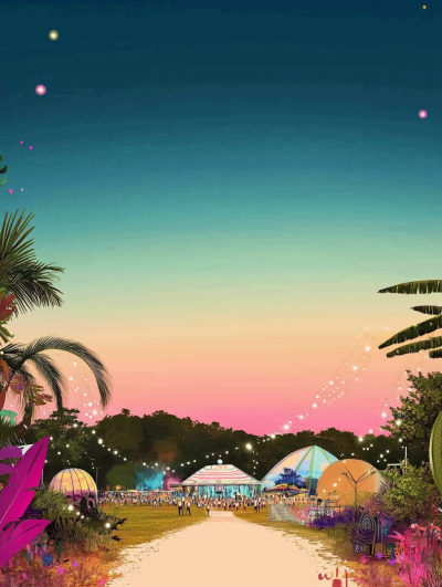 Coachella Poster Background