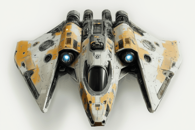 Top Down View of a Starfighter