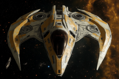 Futuristic Spacecraft Concept