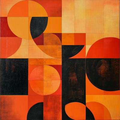 Abstract Vintage Geometric Shapes