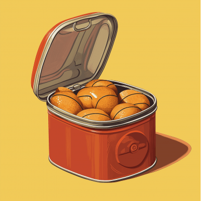 Sardine Can Illustration