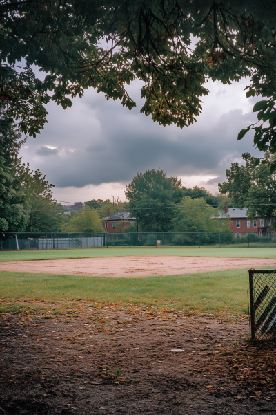 Rural American Baseball Pitch