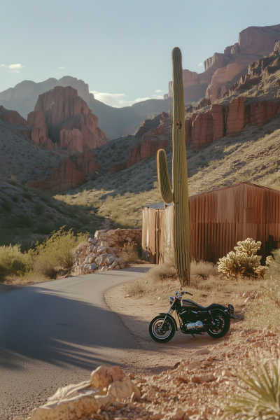 Desert Road at Dawn