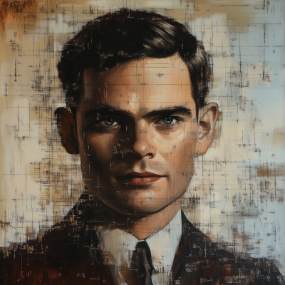 Alan Turing Portrait