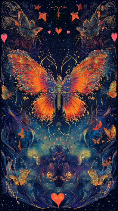 Psychedelic Winter Night