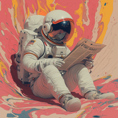 Psychedelic Astronaut Reading