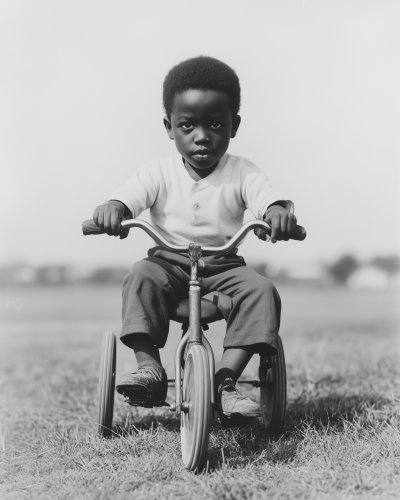 Child Riding Tricycle