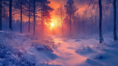 Ethereal Winter Landscape