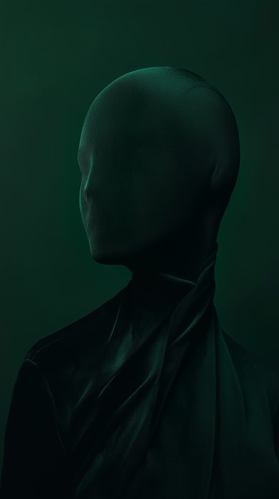 Dark Green Velvet Portrait