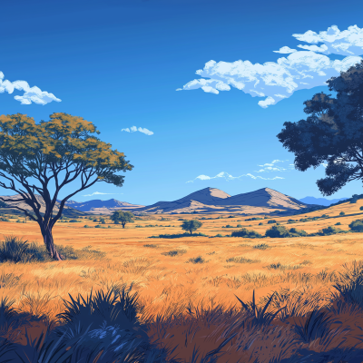 Subaharan Savannah Landscape