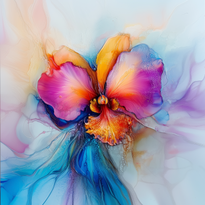 Vivid Orchid Abstract