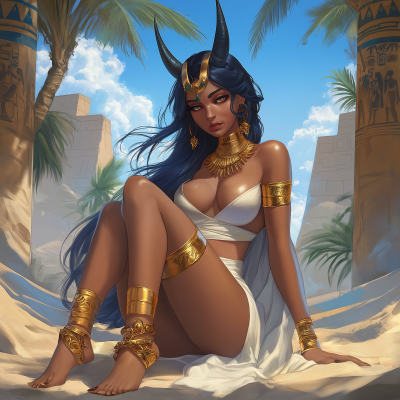 Elegant Egyptian Goddess