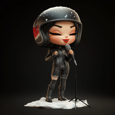 Comic Style Asian Female Rider