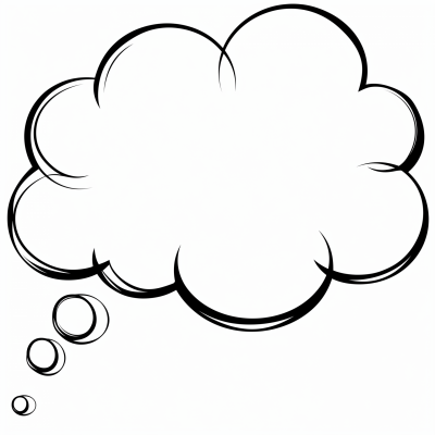 Simple Thought Bubble Outline