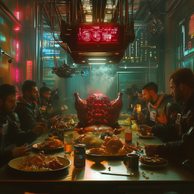 Cyberpunk Thanksgiving Feast