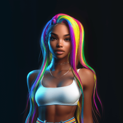Vibrant Rainbow Elegance