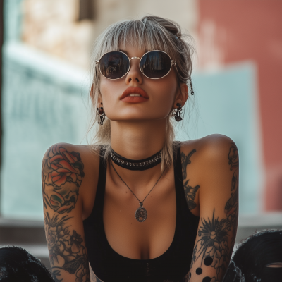 Vintage Aesthetic Woman