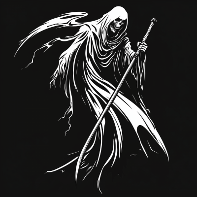 Flying Grim Reaper